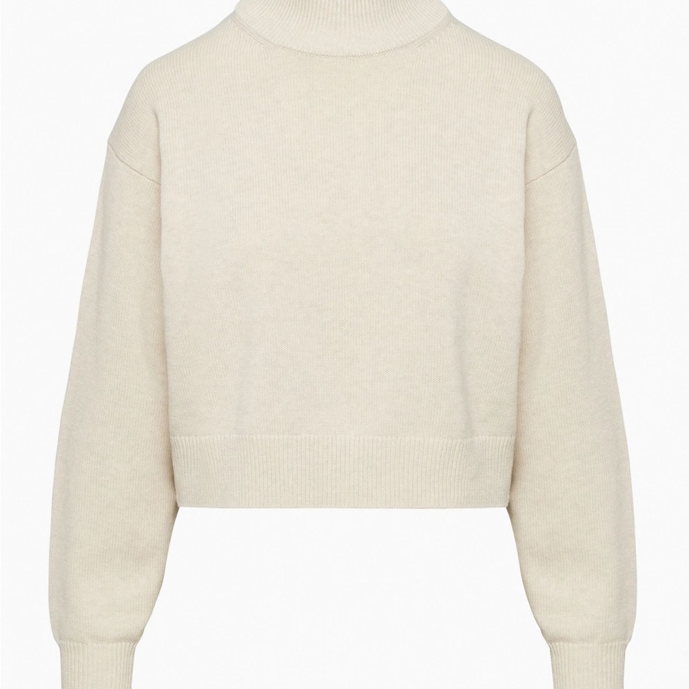 Cream Turtleneck Sweater